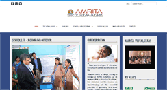 Desktop Screenshot of amritavidyalayam.org