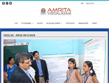 Tablet Screenshot of amritavidyalayam.org